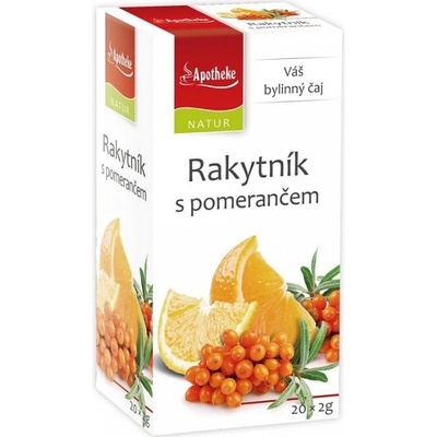 Apotheke Rakytník s pomerančem čaj 20 x 2 g