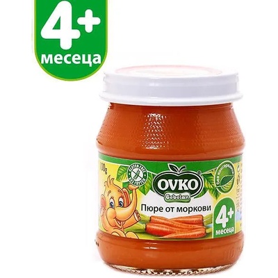 OVKO Bebelan - Пюре морков 4 месец 100 гр