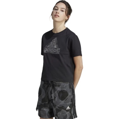 adidas W ICONS TEE CRO IM4255 black Čierna