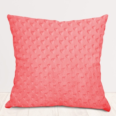 Biante Minky 3D srdiečka MKS-008 Svetlo koralová 30 x 50 cm