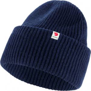 Fjällräven Зимна шапка (beanie) Fjällräven Fjällräven Heavy Beanie - Dark Navy - размер One Size (904-5458-0511)