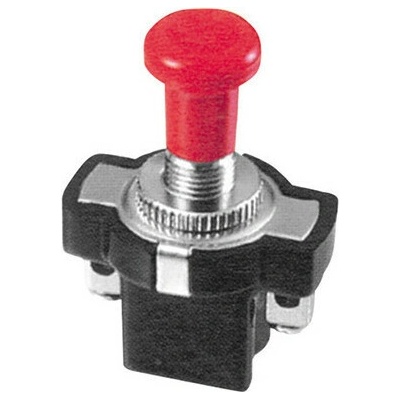 Spínač páčkový 12 V 10 A červený Lampa
