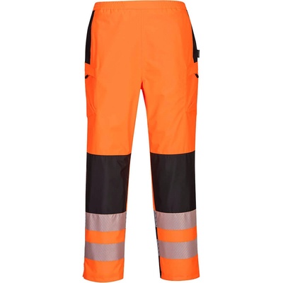 PortWest PW3 dámská kalhoty do deštěHiVis oranžová-černá