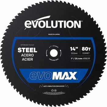 Evolution Циркулярен циск за рязане на мека стомана evomax 14 / evolution m355cmt-80csmax-7091 / (evo m355cmt-80csm)