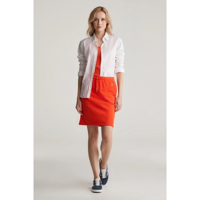 Gant Reg Shield Skirt tepláková sukňa orange red