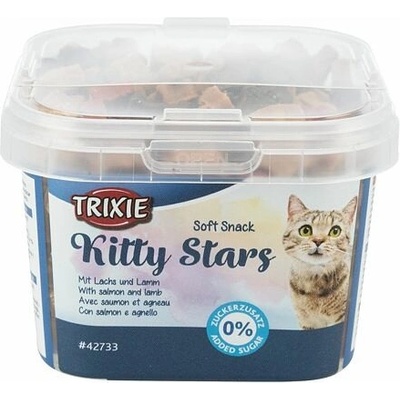 TRIXIE Soft Snack Kitty Stars hviezdičky s lososom a jahňacím 140 g
