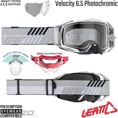 Leatt Velocity 6.5 Photochromic White Cleat Adaptive