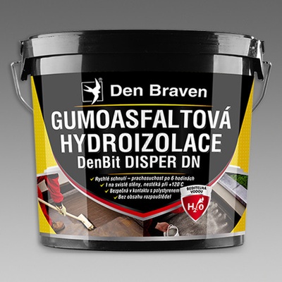 Gumoasfaltová hydroizolácia, DenBit DISPER DN - čierna 10kg