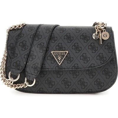 GUESS Eco Erica Convertible Xbody Flap Coal Logo Crossbody kabelka