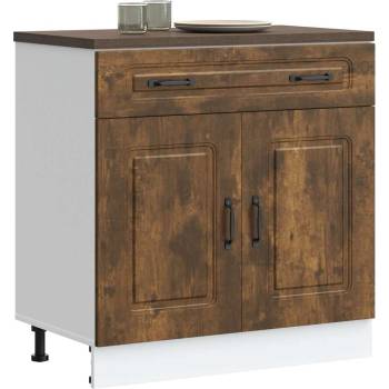 vidaXL Кухненски шкаф, "Kalmar", опушен дъб, инженерно дърво (853502)