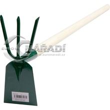 FED Motyčka plochá,3zubá s násadou 100cm