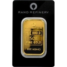 Rand Refinery zlatý slitek 50 g