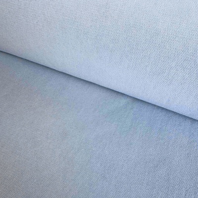 Teplákovina Počesaná Washed 400g - Modro šedá
