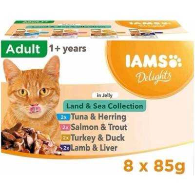 IAMS DELIGHTS Land & Sea Collection in Jelly box 8 x 85 g