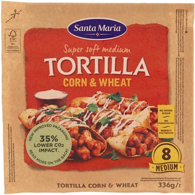 Santa Maria Pšeničné A Kukuričné Tortilly 336 g