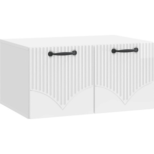 vidaXL Стенно монтиран ТВ шкаф Бял гланц 59, 5 x 41 x 30 см (899019)