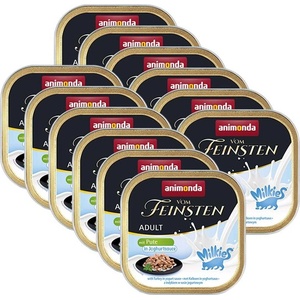 Animonda Vom Feinsten Adult Cat Milkies - пуйка в йогурт сос 12 x 100 г