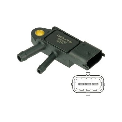 DELPHI Senzor, tlak výfukového plynu DPS00019