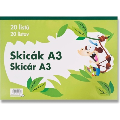 Papírny Brno Skicák A3 140 g 20 listů – Sleviste.cz