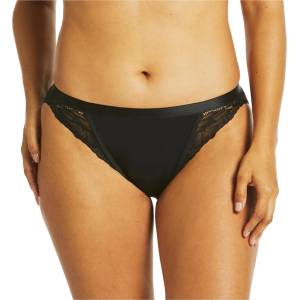 Love Luna Менструални бикини Love Luna черни LUXE Lace Midi Tanga Brief Love Luna | Cheren | ЖЕНИ | M