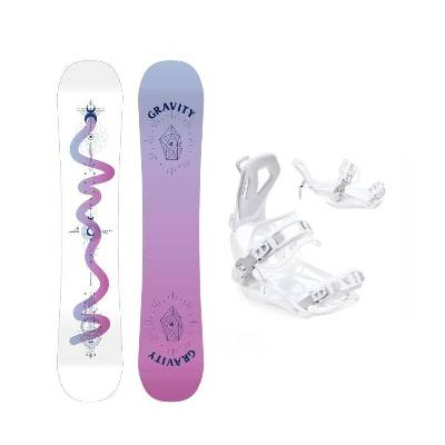 Gravity Fairy 24/25 juniorský snowboard + Raven Fastec FT360 white vázání - 130 cm + M (EU 39-42)