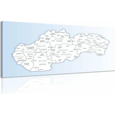 Obraz mapa Slovenska - 100x50