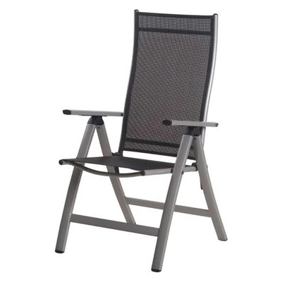 Rojaplast Křeslo LONDON stříbrná-černá