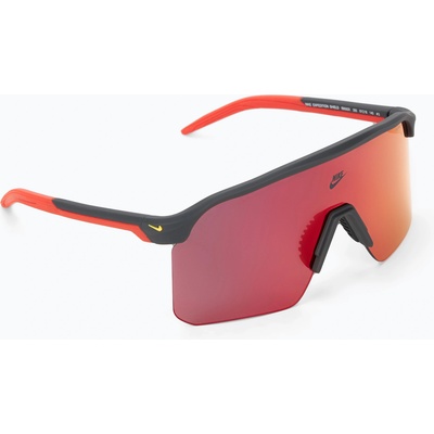 Nike Слънчеви очила Nike Expedition Shield matte dark smoke grey/ red mirror