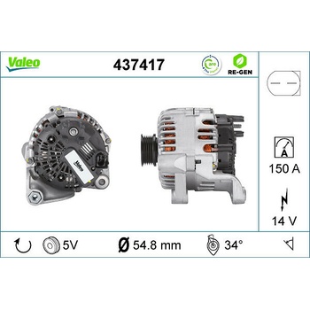 Alternátor VALEO 437417