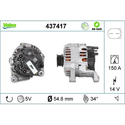 Alternátor VALEO 437417