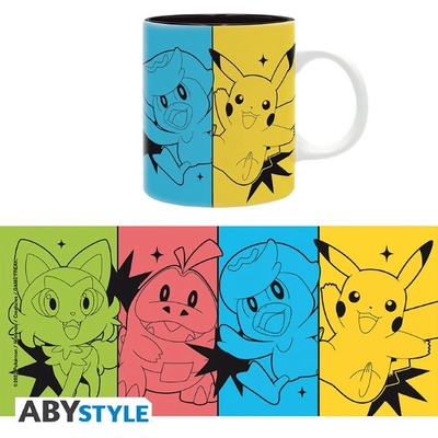 ABYstyle Keramický hrnček Pokémon Scarlet and Violet Starters 320 ml