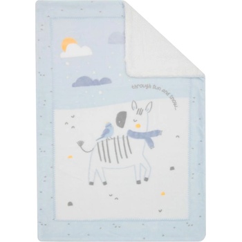 KikkaBoo Супер меко бебешко одеяло с шерпа 80/110 см Stripy Friends (kikka-31103020153)