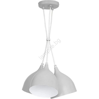 Пендел NOAK 3xE27/15W/230V сив (LU9430)