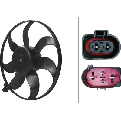 Ventilátor chladenia motora HELLA 8EW 366 420-131 (8EW366420131)