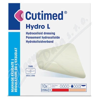 Cutimed Hydro L 7.5 x 7.5 cm hydrokoloidní krytí 10 ks