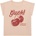 GUESS Тениска в прасковен цвят за момиче с черешки с глитери Guess