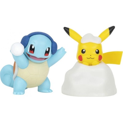 BOTI Pokémon Pikachu a Squirtle Merry Christmas 5 cm