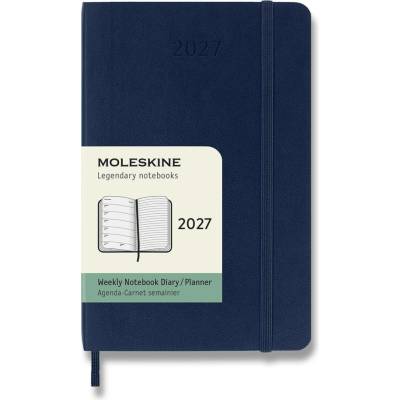 Moleskine A6 týdenní 2027 modrý