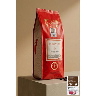 Caffellini Platinum 100 % arabica certifikovaná CSC zrnková káva 1 kg
