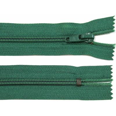 Spirálový zip no.5 nerozepínací 16cm zelený
