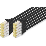 ASSMANN LAN cable Cat 6A - 5 m - 10 pieces - S/FTP shielded - black - DK-1644-A-050-BL-10 (DK-1644-A-050-BL-10)