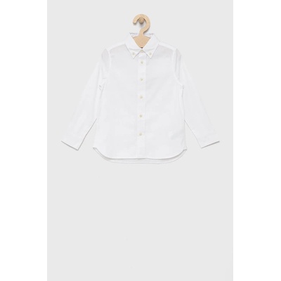 Ralph Lauren Детска памучна риза Polo Ralph Lauren в бяло (322819238001)