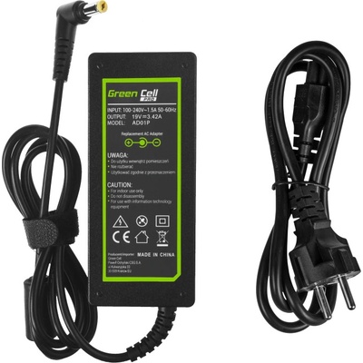 Movano Зарядно за лаптопи Acer, 65W / 19V / 3, 42A / 5, 5mm x 1, 7mm (ZZ/ACE19342)