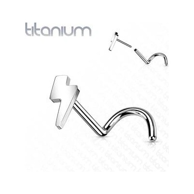 Šperky4U Push In piercing do nosu titan TIT1181