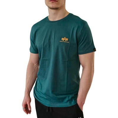 Alpha Industries Basic T Small logo Force green