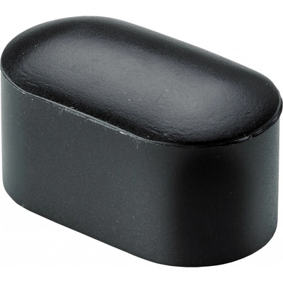 Hettich Plastová krytka na nožičky na oválné trubky 38 mm x 20 mm černá, 4 ks