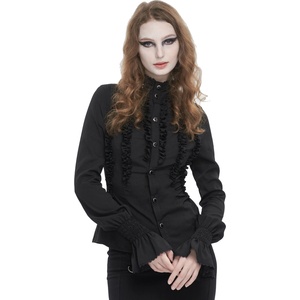 Devil fashion дамска риза DEVIL FASHION - Black Chiffon - SHT10601