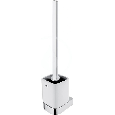 Nimco Nikau WC kefa nástenná s držiakom biela keramika chróm NK 30094KN-HR-26