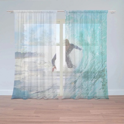 Záclony Surfař na vlně: 2 ks - 150x250 cm - Sablio