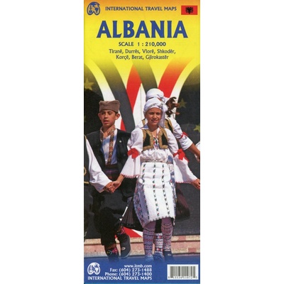Albánie Albania 1:210t mapa ITM